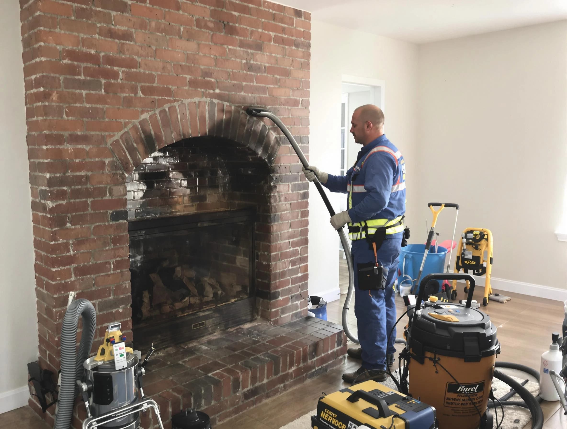 North Ogden Chimney Sweep expert performing detailed chimney sweep in North Ogden, UT