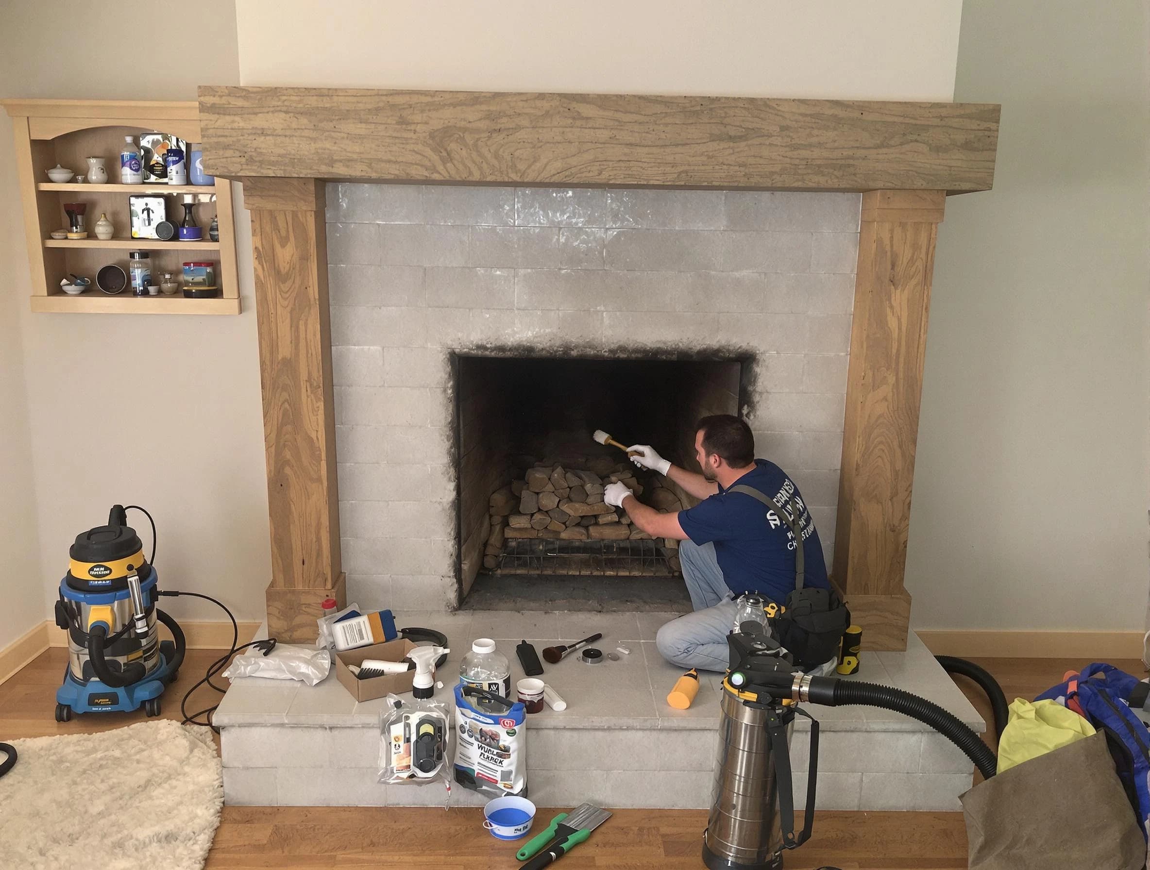 Detailed creosote removal process by North Ogden Chimney Sweep in North Ogden, UT