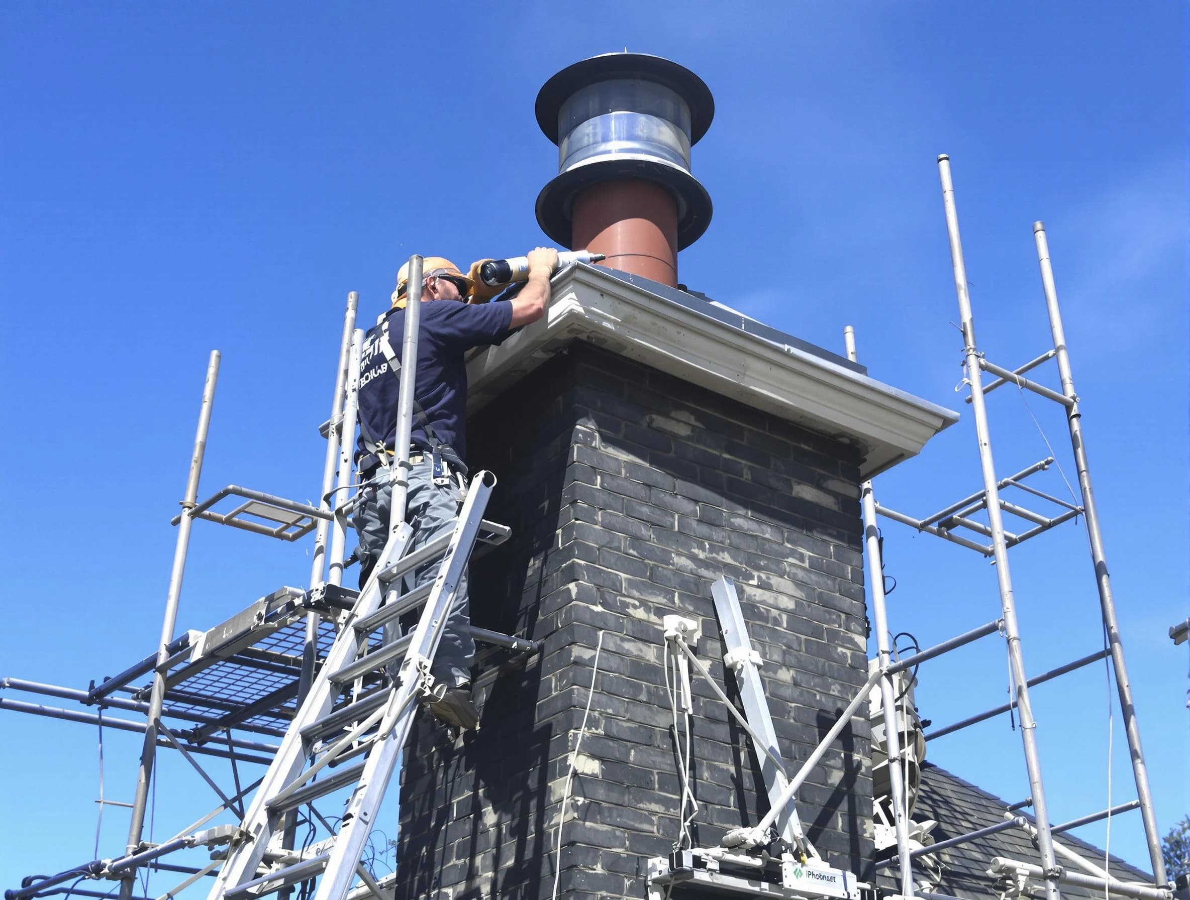 Sturdy chimney crown finished by North Ogden Chimney Sweep in North Ogden, UT