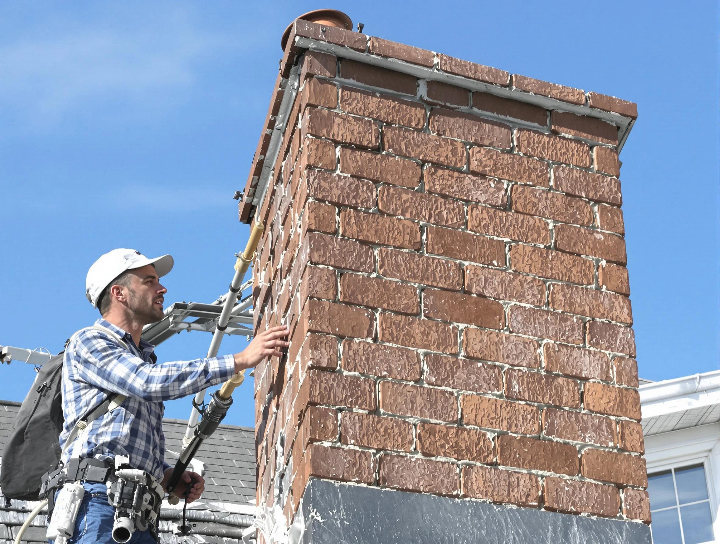 Brickwork for a chimney rebuild by North Ogden Chimney Sweep in North Ogden, UT