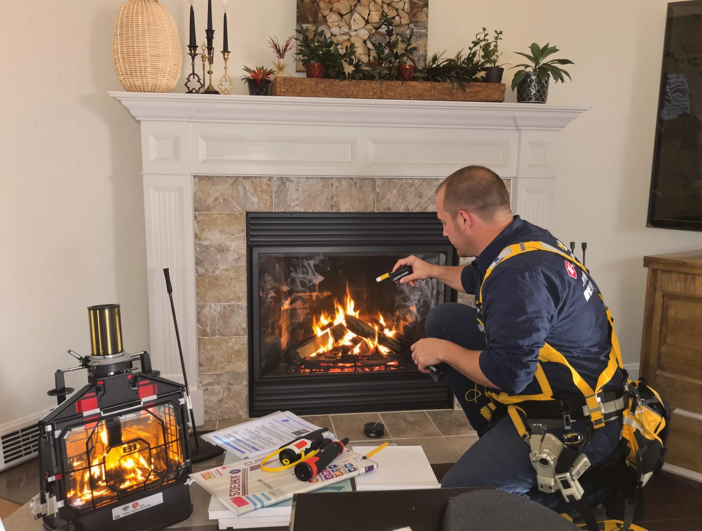 Safety-focused fireplace inspection by North Ogden Chimney Sweep in North Ogden, UT